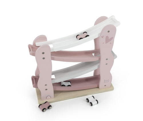 Label Label wooden motorway pink